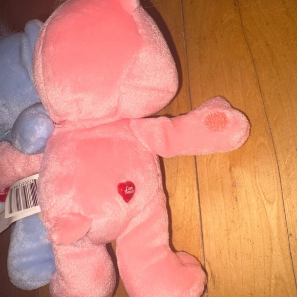 Care Bears Pink and Blue Plush Duo Cheer Bear Loyal Heart - Picture 7 of 9